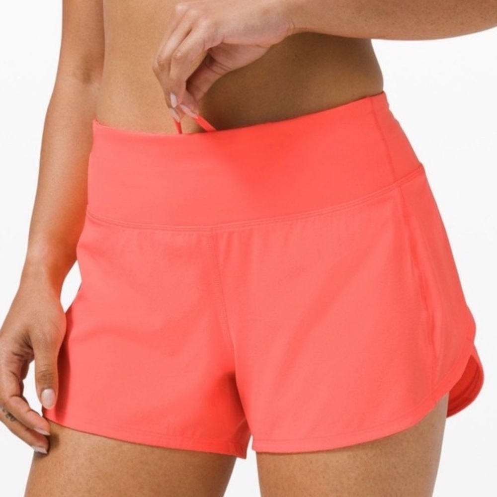 Lululemon Speed Up MR Short 4” *Lined size 4 Sunset